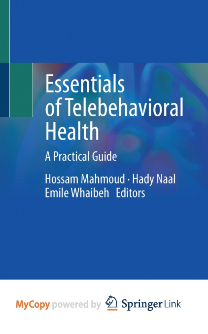 Essentials of Telebehavioral Health