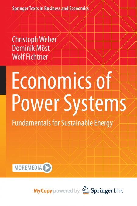 Economics of Power Systems