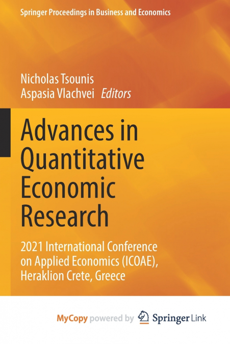Advances in Quantitative Economic Research