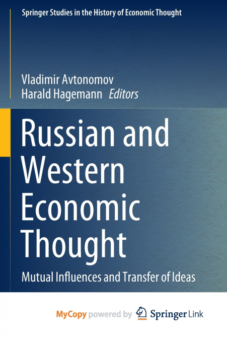 Russian and Western Economic Thought