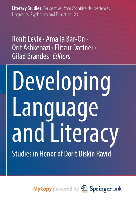 Developing Language and Literacy