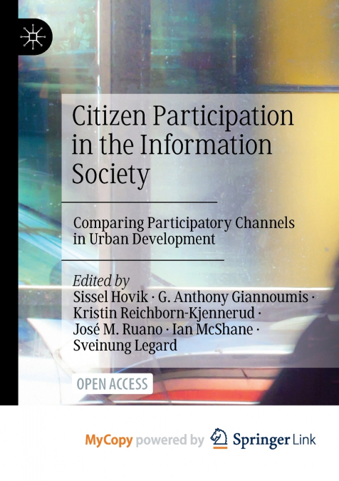 Citizen Participation in the Information Society