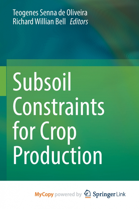 Subsoil Constraints for Crop Production