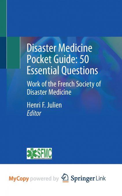 Disaster Medicine Pocket Guide