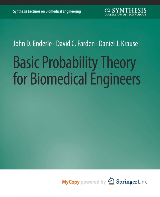 Basic Probability Theory for Biomedical Engineers