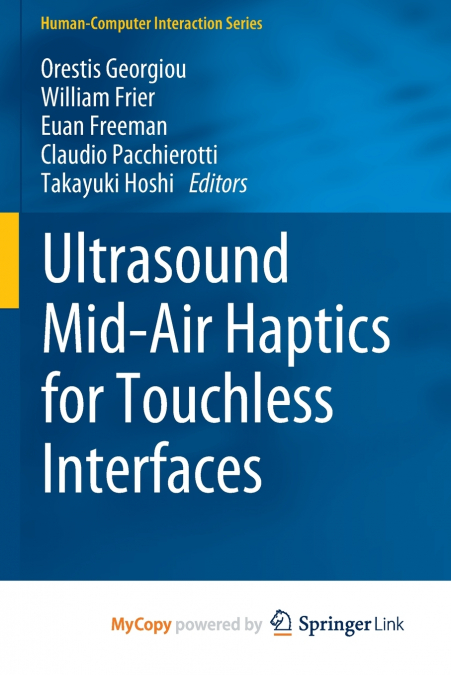 Ultrasound Mid-Air Haptics for Touchless Interfaces