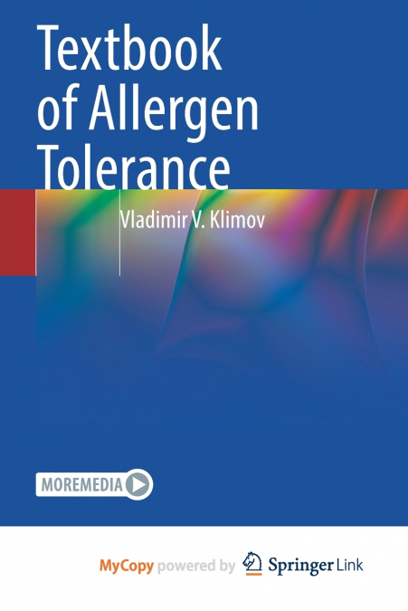 Textbook of Allergen Tolerance