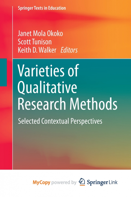 Varieties of Qualitative Research Methods