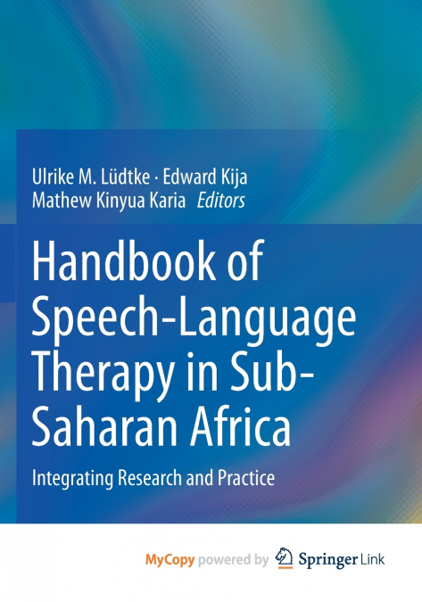 Handbook of Speech-Language Therapy in Sub-Saharan Africa