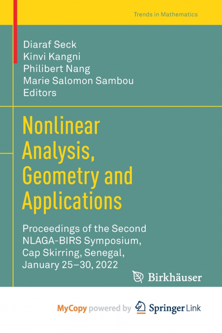 Nonlinear Analysis, Geometry and Applications
