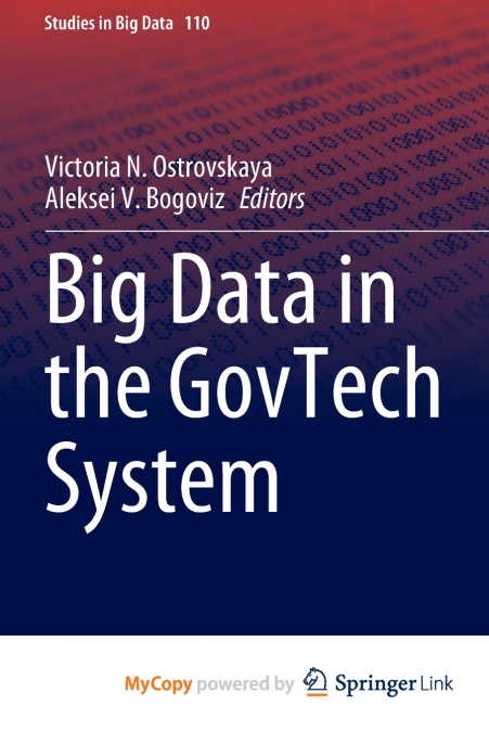 Big Data in the GovTech System