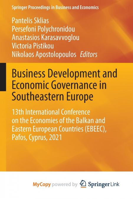 Business Development and Economic Governance in Southeastern Europe