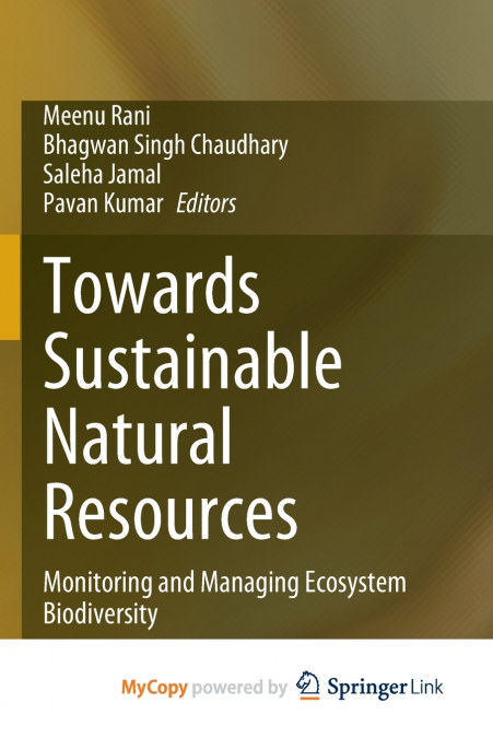 Towards Sustainable Natural Resources