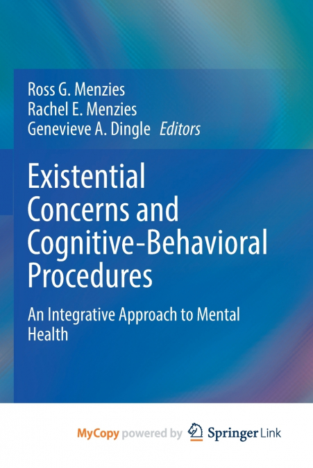 Existential Concerns and Cognitive-Behavioral Procedures