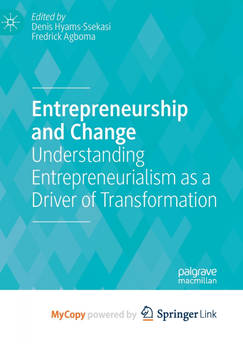 Entrepreneurship and Change