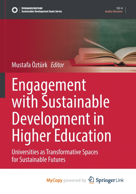 Engagement with Sustainable Development in Higher Education