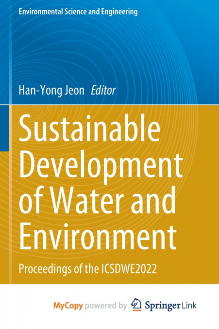 Sustainable Development of Water and Environment