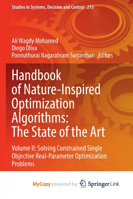 Handbook of Nature-Inspired Optimization Algorithms