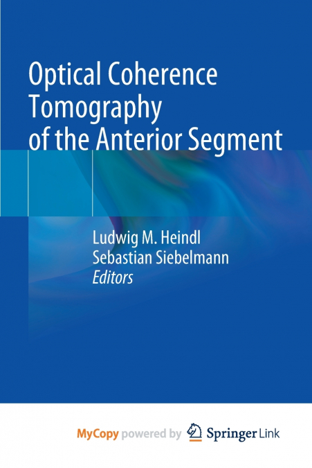 Optical Coherence Tomography of the Anterior Segment