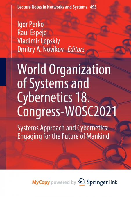 World Organization of Systems and Cybernetics 18. Congress-WOSC2021