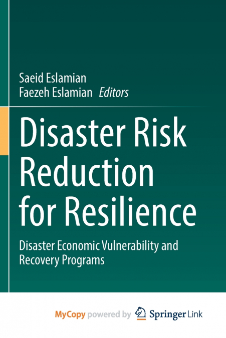 Disaster Risk Reduction for Resilience
