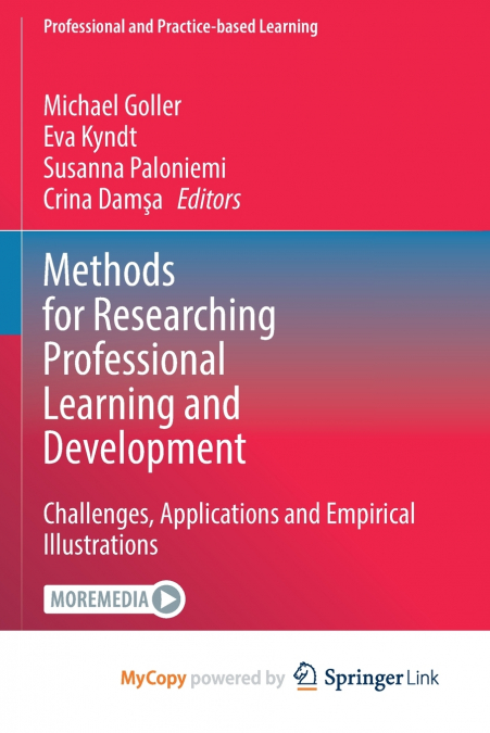 Methods for Researching Professional Learning and Development