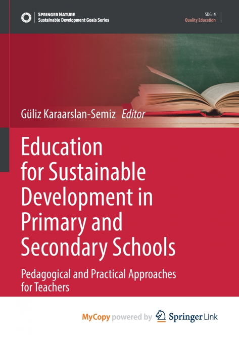 Education for Sustainable Development in Primary and Secondary Schools