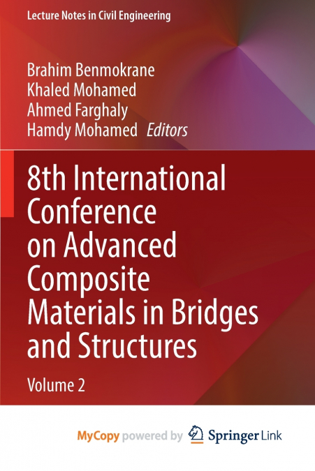 8th International Conference on Advanced Composite Materials in Bridges and Structures