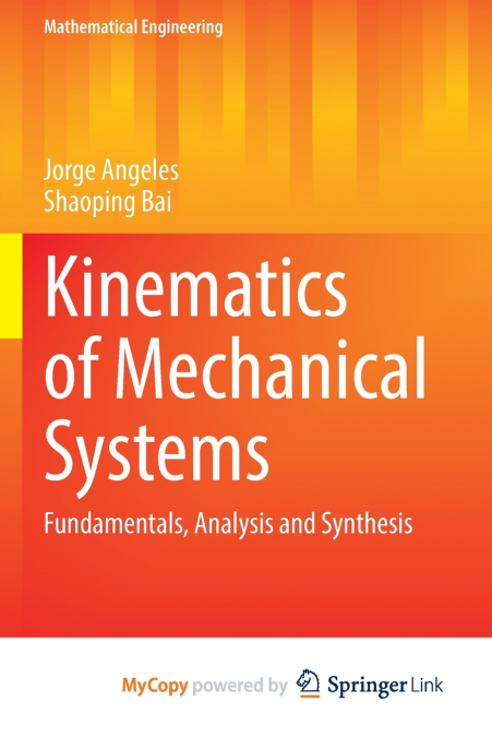 Kinematics of Mechanical Systems