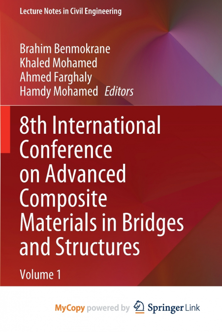 8th International Conference on Advanced Composite Materials in Bridges and Structures