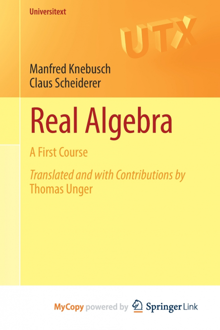 Real Algebra