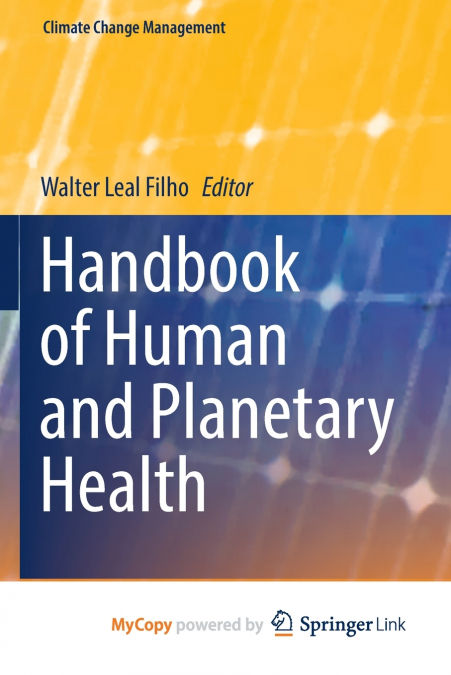 Handbook of Human and Planetary Health