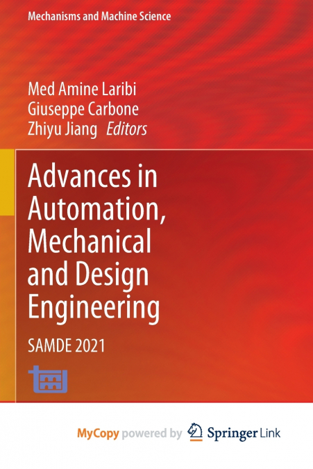 Advances in Automation, Mechanical and Design Engineering