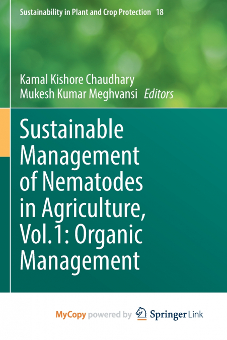 Sustainable Management of Nematodes in Agriculture, Vol.1