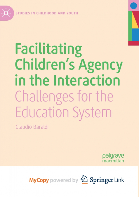 Facilitating Children’s Agency in the Interaction