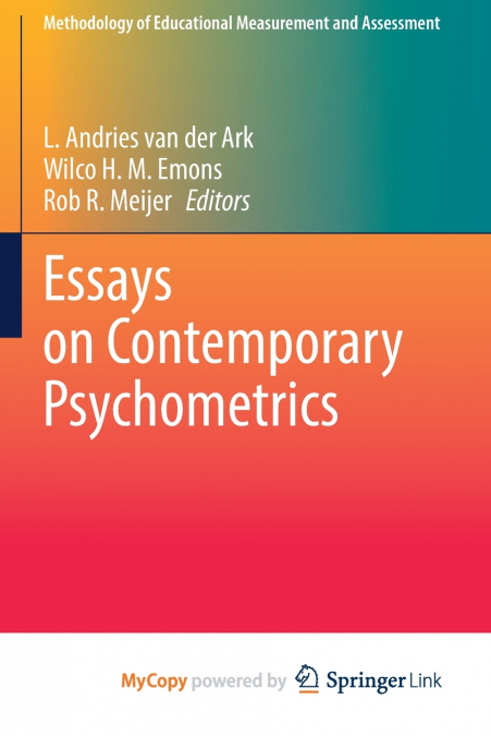 Essays on Contemporary Psychometrics