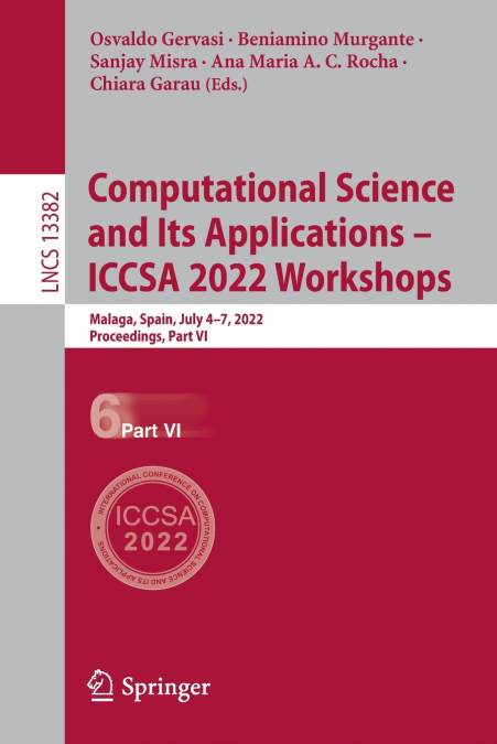 Computational Science and Its Applications - ICCSA 2022 Workshops