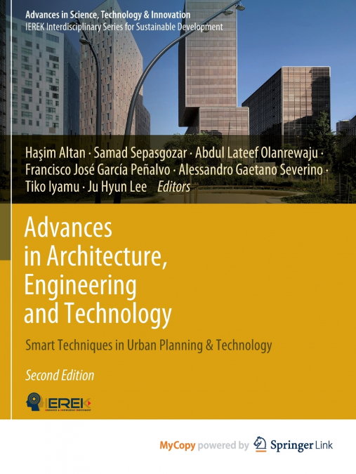 Advances in Architecture, Engineering and Technology