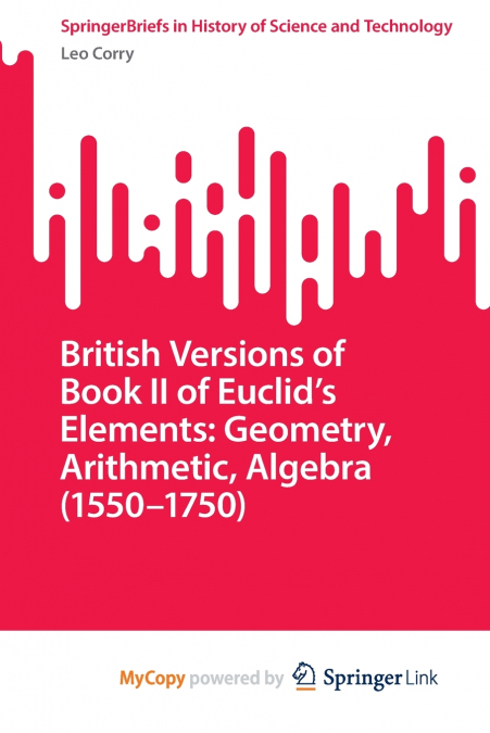 British Versions of Book II of Euclid’s Elements