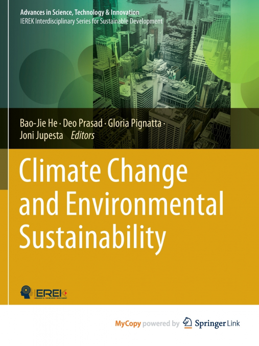 Climate Change and Environmental Sustainability