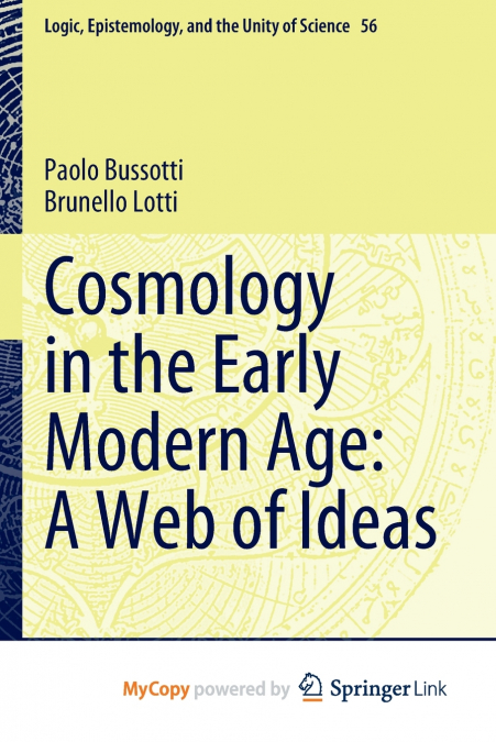 Cosmology in the Early Modern Age
