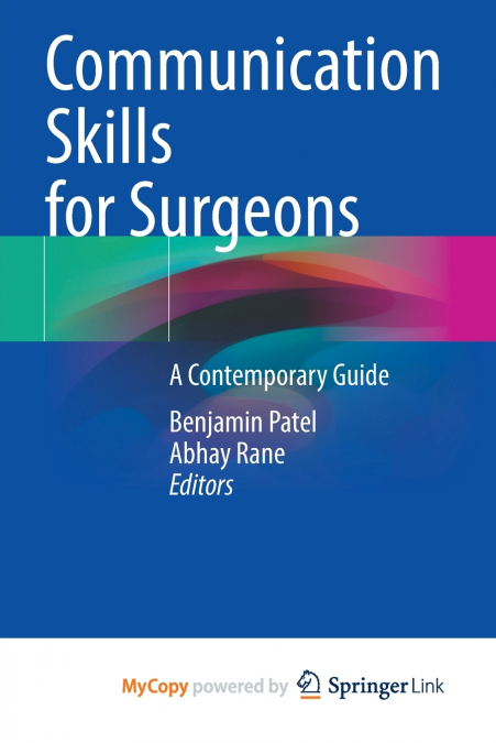 Communication Skills for Surgeons