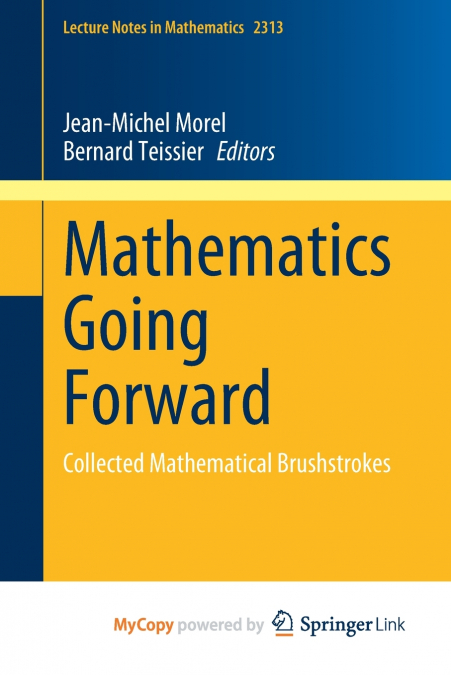 Mathematics Going Forward