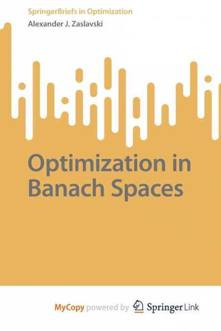 Optimization in Banach Spaces