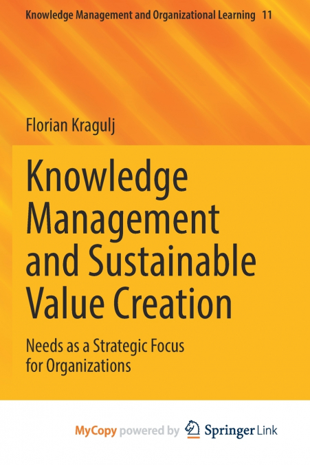 Knowledge Management and Sustainable Value Creation