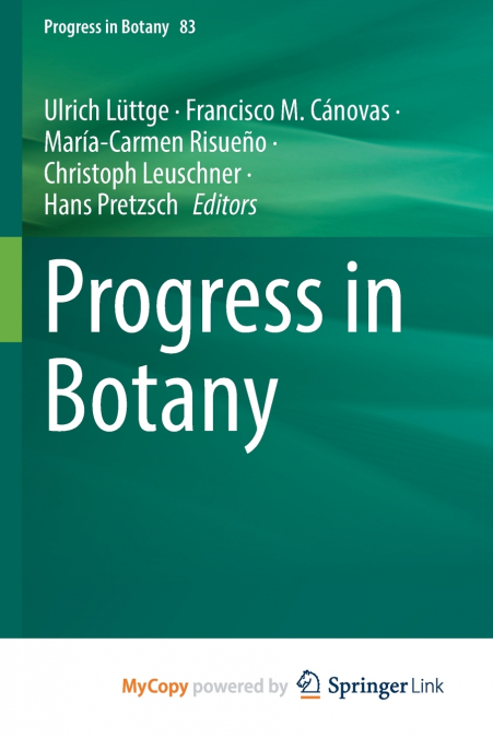 Progress in Botany Vol. 83