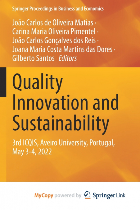 Quality Innovation and Sustainability