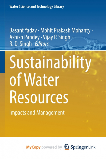 Sustainability of Water Resources