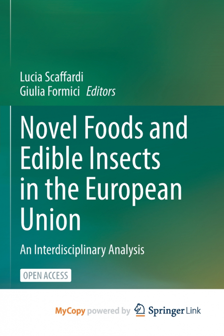 Novel Foods and Edible Insects in the European Union