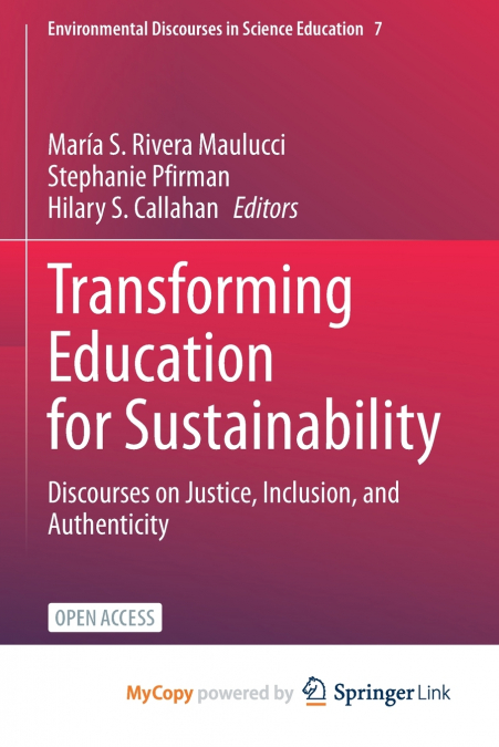 Transforming Education for Sustainability